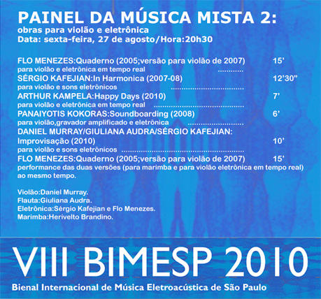 VIII BIMESP-Bienal Internacional de Música Eletroacústica de São Paulo
