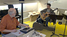 Daniel Murray e Makhail Malt no IRCAM - Paris, abril de 2013.